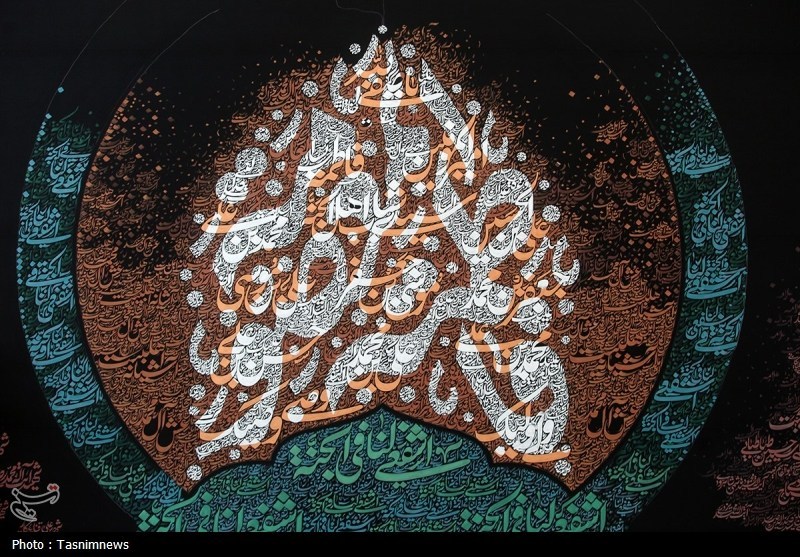 قم , اخبار استان قم , اخبار قم , حضرت معصومه (س) , هنرمندان , عکس , خوشنویسی , 